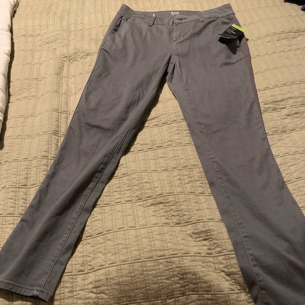 Gray chinos size 2 NWT